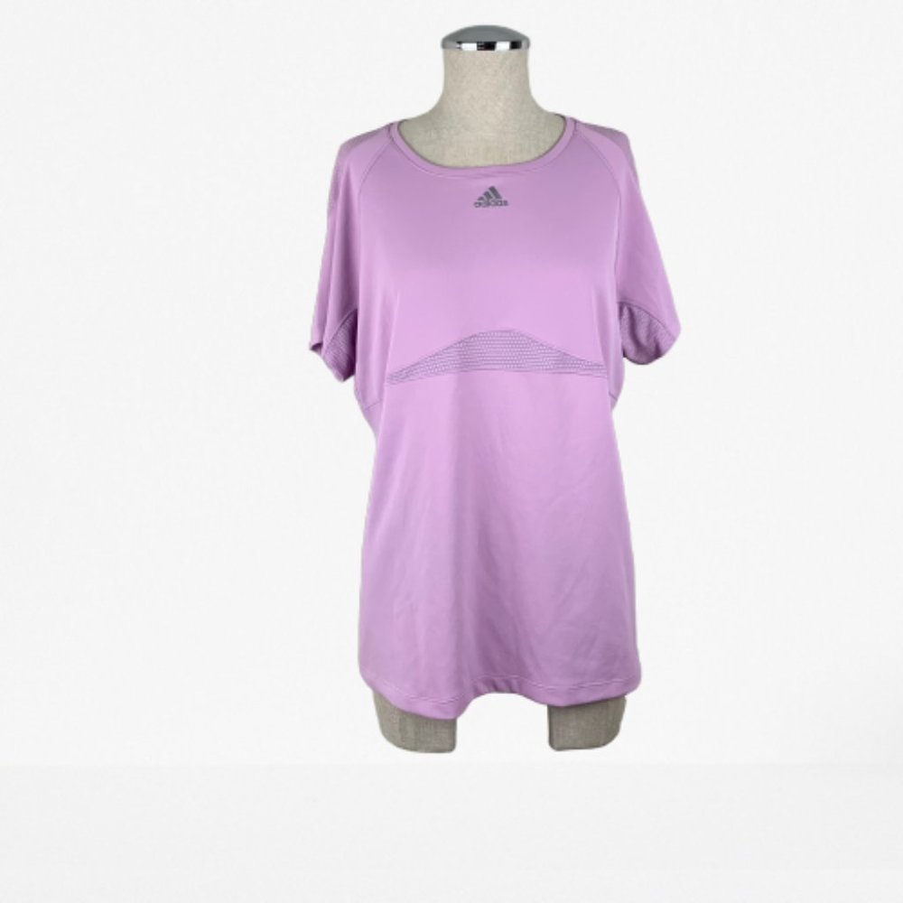 Women's Size Large Adidas Purple Athletic Tee